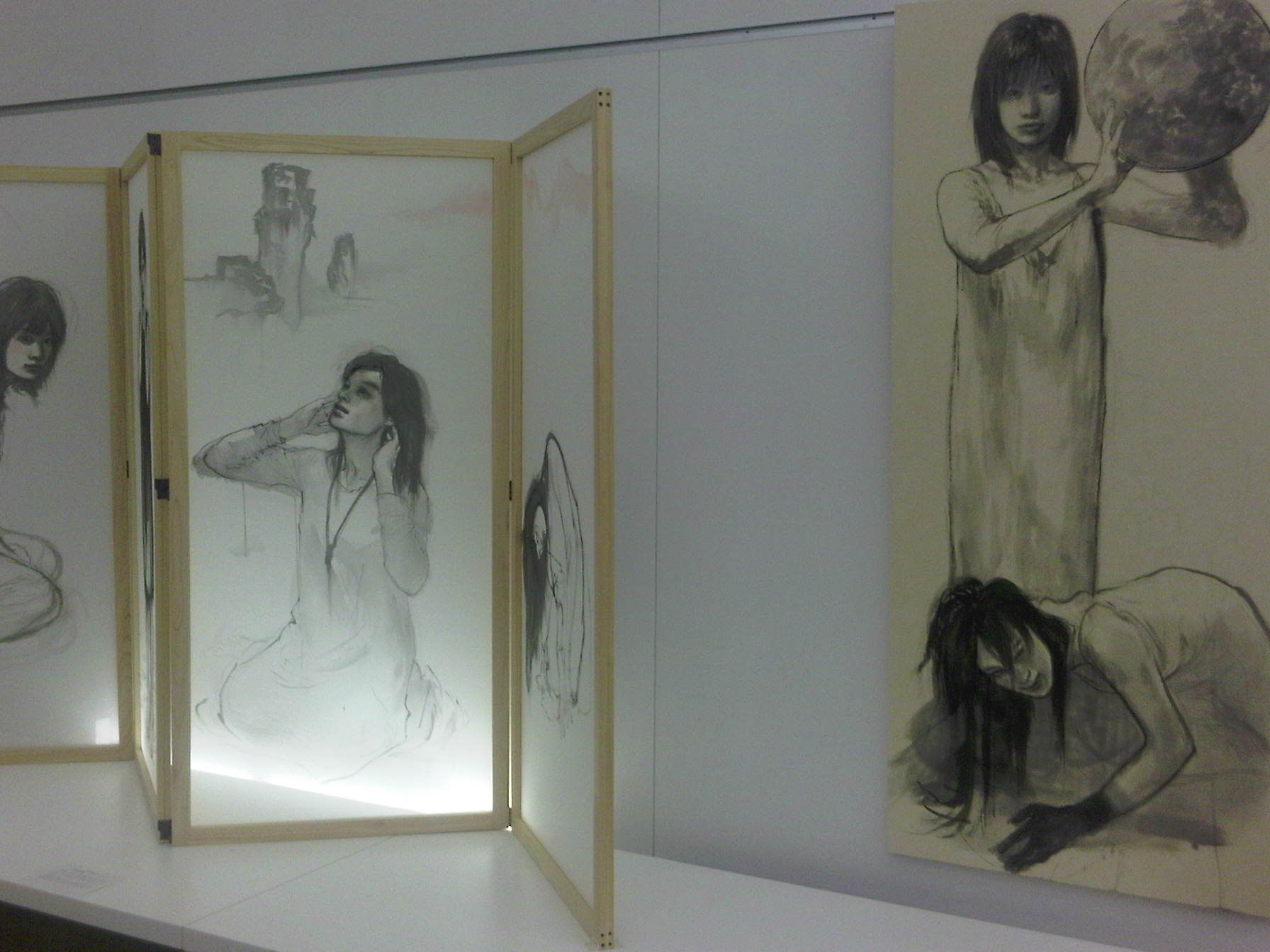 本木国立新美術館での水墨画展