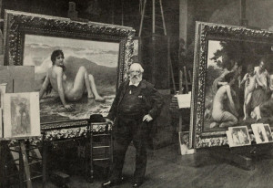 William Adolphe Bouguereau in his Studio  出典：commons.wikimedia.org